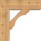 Ekena Millwork Olympic Block Smooth Bracket w/ Offset Brace, Western Red Cedar, 7 1/2"W x 24"D x 24"H BKT0806X24X24OLY05SWR - alternate 2